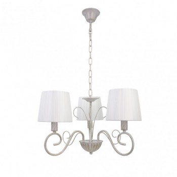Distribuidor - Lâmpadas Diversas | Lâmpadas Clássicas | LAMPARA AMSTERDAM 3XE14 BLANCO/ORO REGX40X40 CM Ref: 155153075